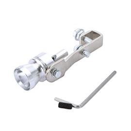 xinyee Turbo Sound Whistle Exhaust Pipe Tailpipe Blow-off Valve Aluminum Silver 10.2×2.5cm M