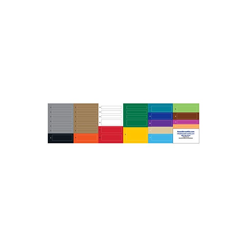 Arrow of Light Color Band Stickers for Cub Scout Award