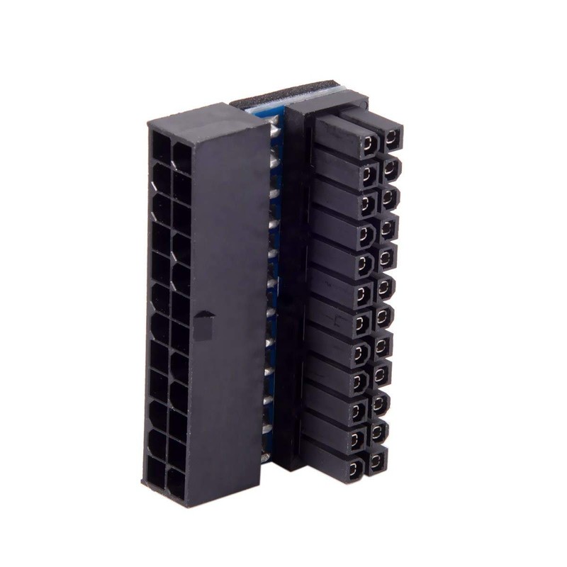 JSER ATX 24Pin Female to 24pin Male 90 Degree Power