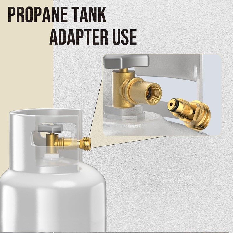 1pcs POL to QCC1 Propane Tank Adapter, Old to New
