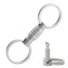 KCFEV Titanium Quick Release Keychain, Detachable Key Chain with Key