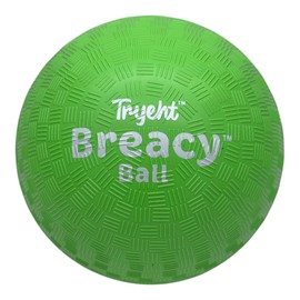 Tryeht Self Inflating Ball 5", Rubber New Feel Breacy Ball, Hi Bouncy, Never Need Pump, Green, Playground Balls, Handball, Dodgeballs, Picnic, Square and School Perfect All Ages Play in and Outdoor