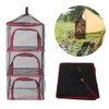 Outdoor Hanging Drying Rack Folding 4 Layers Storage Basket for