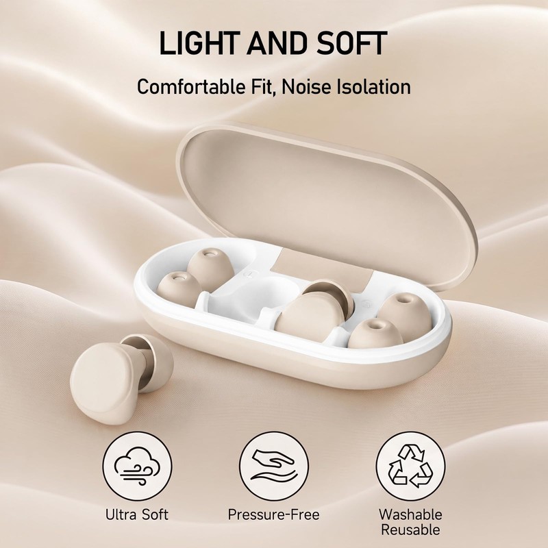Ear Plugs for Sleeping 36dB Noise Reduction Comfortable Fit