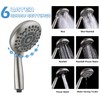 G-Promise Handheld Shower Head High Pressure 6 Spray Settings, Detachable