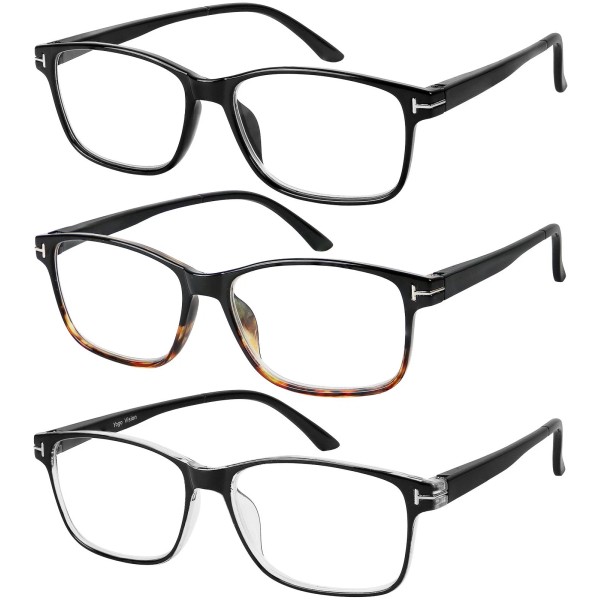 Success Eyewear Reading Glasses 3 Pair Stylish Quality Readers Spring