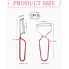 MYGLOAR Pack of 2 Tomato and Kiwi Peelers, Vegetable Peeler,