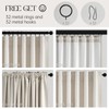 Topfinel Linen Blackout Curtains 96 Inch Long, Boho Farmhouse Ivory