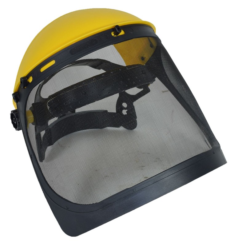 Safety Helmet Hat Forestry Gardening Chainsaw Protection Mesh & Clear