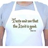 Taste and see that the Lord is good Christian Apron