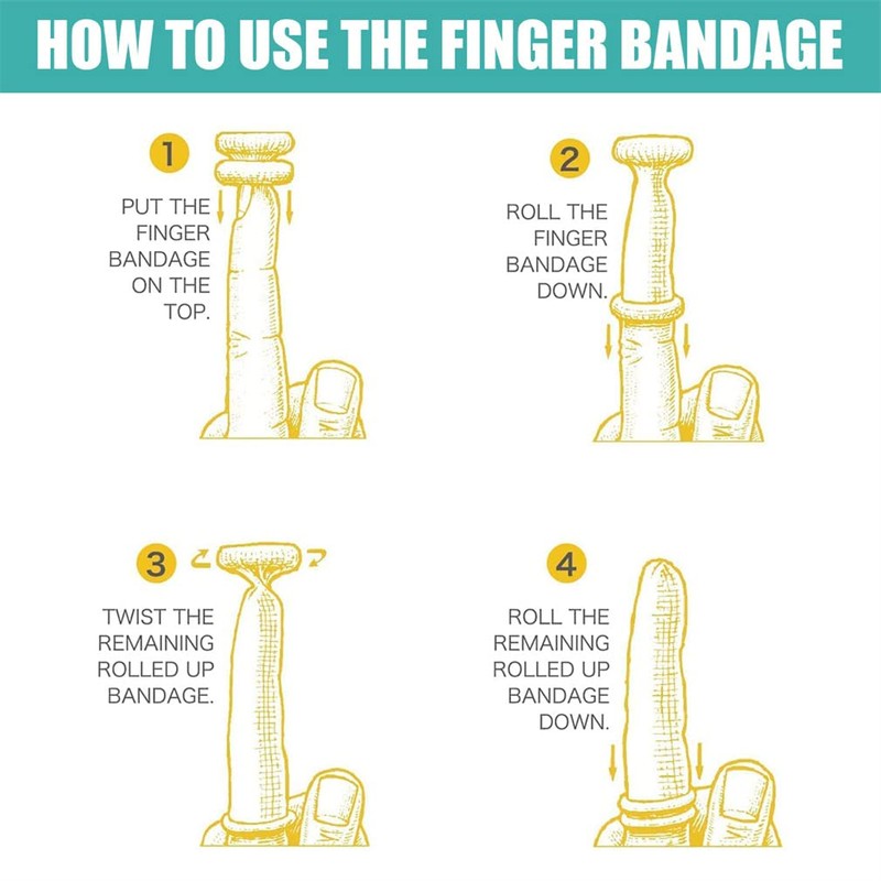 Finger Bandage 20 PCS Finger Cots Finger Protector First Aid