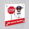 Dogs must stay outside (PVC sign)