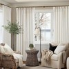 Cream Ivory Extra Wide Pinch Pleat Linen Curtains 84 Inches