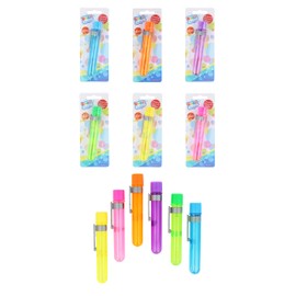 Henbrandt 24 x Touchable Bubble Test Tubes, 6 Assorted Colours, 32ml - Long Lasting Bubbles, Party Favours, Kids' Toy, Bubble Wand Included, 12cm