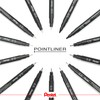 Pentel Pointliner Calligraphy S20P-C30A Fineliner with Metal Calligraphy Tip, Black,