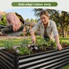 COMHOMA 2 Pack Galvanized Raised Garden Bed,6x3x2ft Large Metal Planter