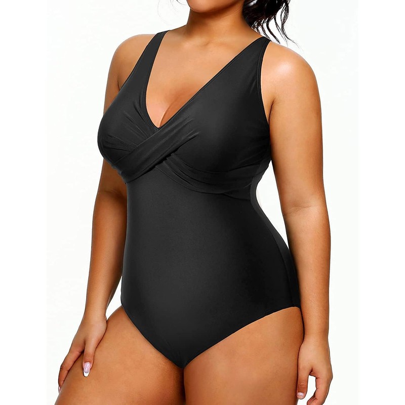 Yonique Traje de baño de una pieza de talla grande