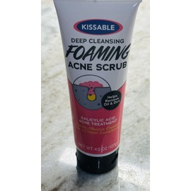 kissable Deep Cleaning Foaming Acne Scrub W/Salicylic Acid Acne Treatment:4.5o
