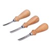 3Pcs Leather Edge Bevelers 4 6 8mm Stainless Steel Durable