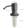 Soap Dispenser for Kitchen Sink and Extension Tube Kit, Stainless