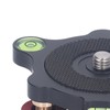 Camera Panoramic Panning Base, 3/8 Inch Screw Aluminum Alloy Panorama