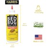 Harris HDE-8 Bed Bug Powder Diatomaceous Earth, 8oz, Yellow Pack