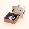 COAI Men's Necklace with Retro Arrow Pendant, Obsidian, Obsidian