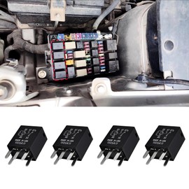 RGOAANC 4PCS Power Relay, 5 Pin High Performance Auto Fuel Pump Relay, G8V-RH-1C7T-R-DC12 Relay Heavy Duty Standard Relay Kit, Automotive Replacement Electrical System Relays Fuel Pump Relay (4PCS)