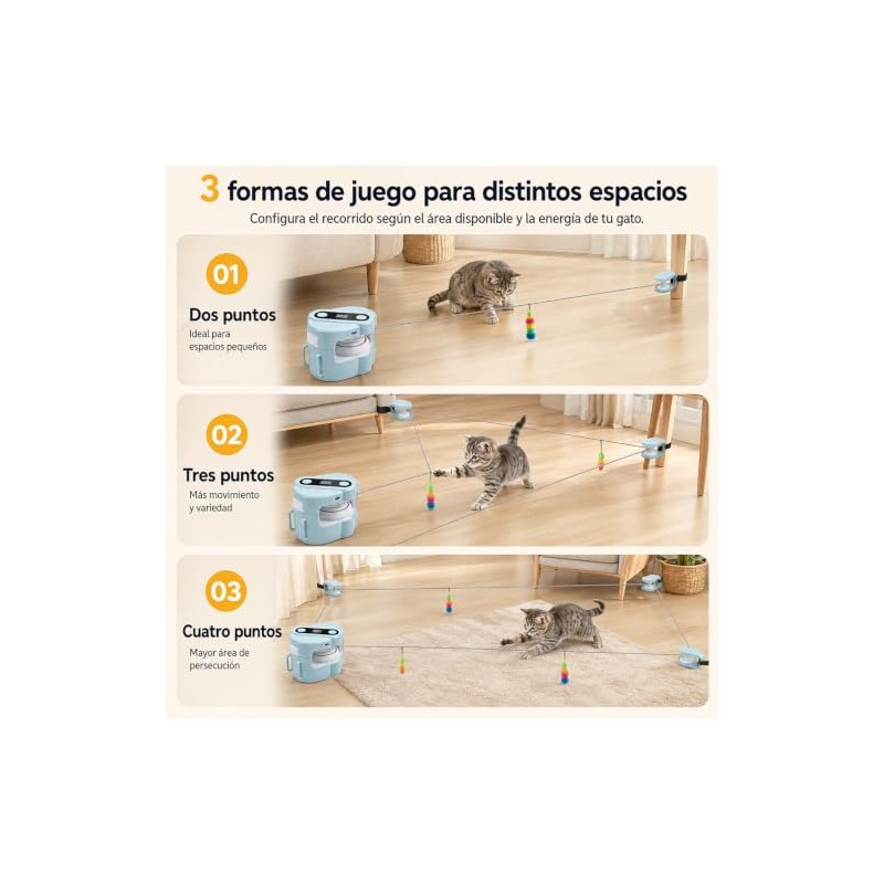 Juguetes para Gatos Interactivos,Cat Running Wheel Interactive Cat Toy con