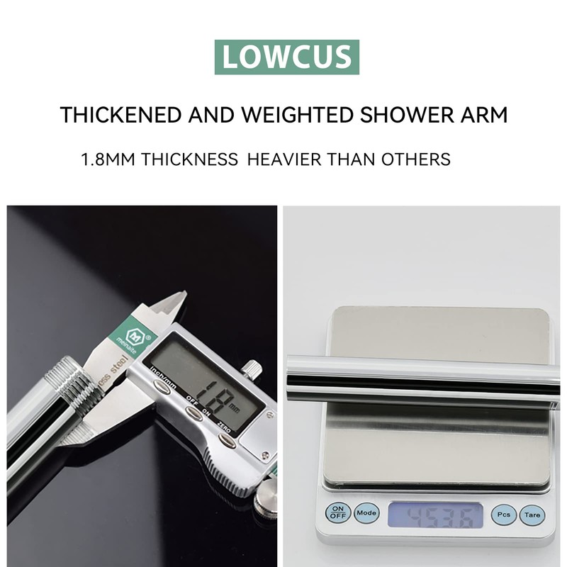 High-end Wall Mounted Extension Anti-corrosion Shower Arm (Made of Solid