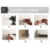 RuoFeng 12pcs Stainless Steel Wall Mount Glass Standoff Holder Screw