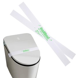 XINGYUNDEL Toilet Seat Bands,Printed Toilet Seat Strips,Deepuse In Hospitals, Hotels And Motels16.5" Long x 1.37" Wide Box of 800 (Green)