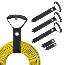 Portable Extension Cord Holder and Organizers,Storage Straps with Carrying Handle and Grommet, for Cables, Ropes, Garden Water Hoses Carrying organization (5 Pack (10"/13"/3pcs28"))