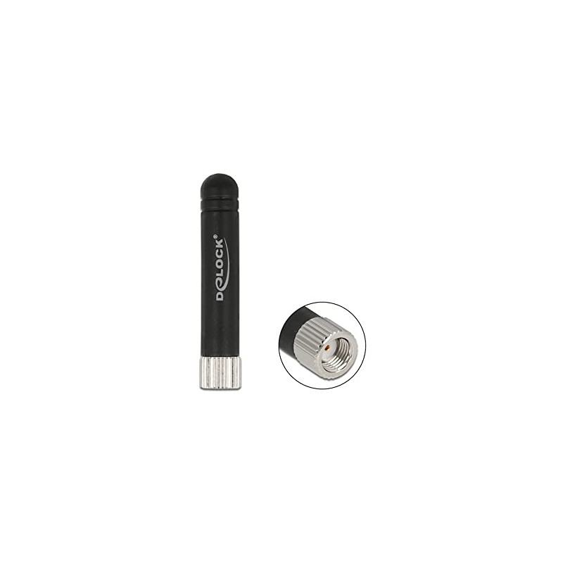 Delock WLAN 802.11 b/g/n Antenna RP-SMA Connector 1.7-3.7 dBi Omni-Directional