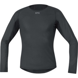 GOREWEAR M WINDSTOPPER® Base Layer Thermo Maglia manica lunga Uomo, Black, L