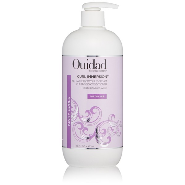 OUIDAD Curl Immersion No-Lather Coconut Cream Cleansing Conditioner, 16 Fl