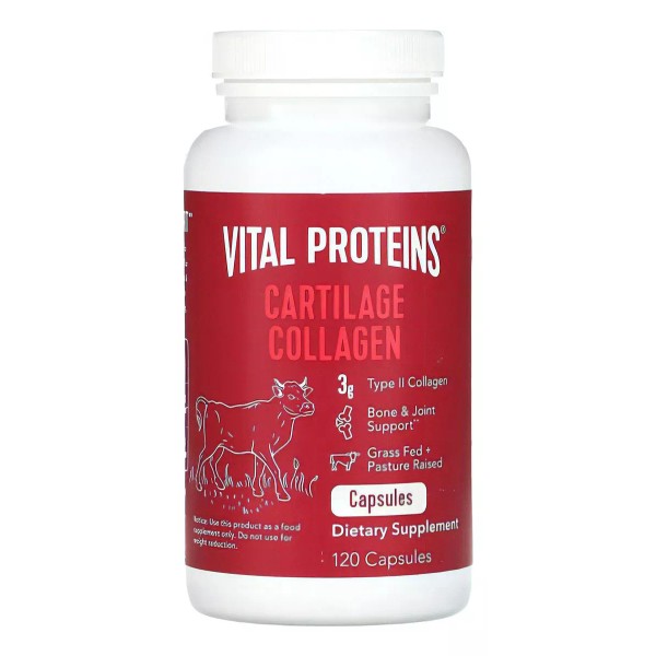 Vital Proteins Colágeno De Cartílago 3gr, 120 Caps Sabor Sin Sabor