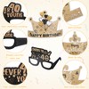 12Pcs 40th Birthday Decorations Kits, Stylish Birthday Paper Eyeglasses 40th
