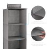 Ersozrin Hanging Shelf Hanging System Wardrobe Cupboard Organiser 6 Compartments