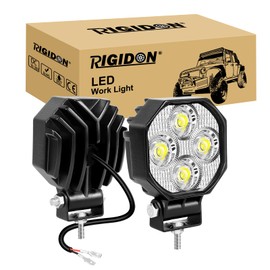 RIGIDON 2 Pcs Mini auto led scheinwerfer, 2.8 Zoll 16W 1600LM Spot Strahler offroad beleuchtung für SUV ATV Traktor LKW 4x4 Motorrad, 6000K Weiß nebelscheinwerfer, arbeitsscheinwerfer, arbeitslicht