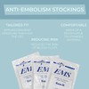 Anti-Embolism Compression Stockings, 3 Pairs, Regular Leg Length, Medium Calf