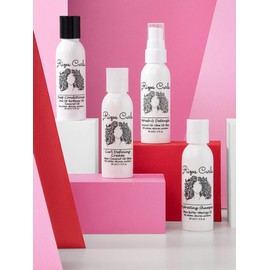 Rizos Curls 4-Step Travel Kit for Curly Hair: Curl Defining Cream, Shampoo, Conditioner, Refresh & Detangle (2 fl oz each)