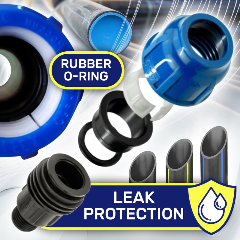 2 Pieces Sleeve Ø 32 mm x 1″ with Male