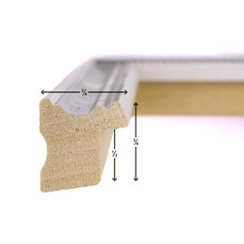 Craig Frames 314WH 20 x 30 Inch Ornate White and Silver Picture Frame Matted to Display a 16 x 24 Inch Photo