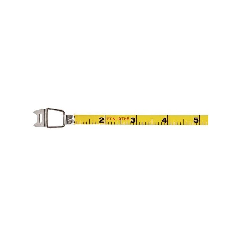 Long Tape Measure, 3/8 in x 100 ft, Orange