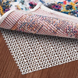 100×200 cm Non Slip Area Rug Gripper, Rug Gripper for Hardwood Floors, Laminate, Vinyl, Stone & Tile, Anti Slip Area Rug Pad for Under Rugs