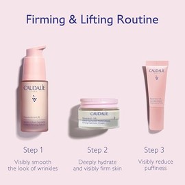 CAUDALIE Resveratrol-Lift Set Reafirmante 3 Pasos, Sérum 30 mL + Minis | CAUDALIE Resveratrol-Lift Set Reafirmante con Colágeno Vegano y Ácido Hialuró