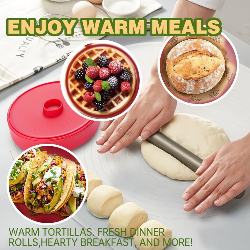 vivicreate 2 pcs pack Tortilla Warmer, Tortilla Servers, Pancake Keeper,tortillas