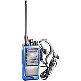 Arcshell Rechargeable Long Range Two-Way Radios with Earpiece 4 Pack Arcshell AR-6 Walkie Talkies Li-ion Battery and Charger Included