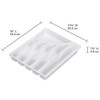 STERILITE Cutlery Tray, 11-3/4 in W, 1-7/8 in D, Plastic,